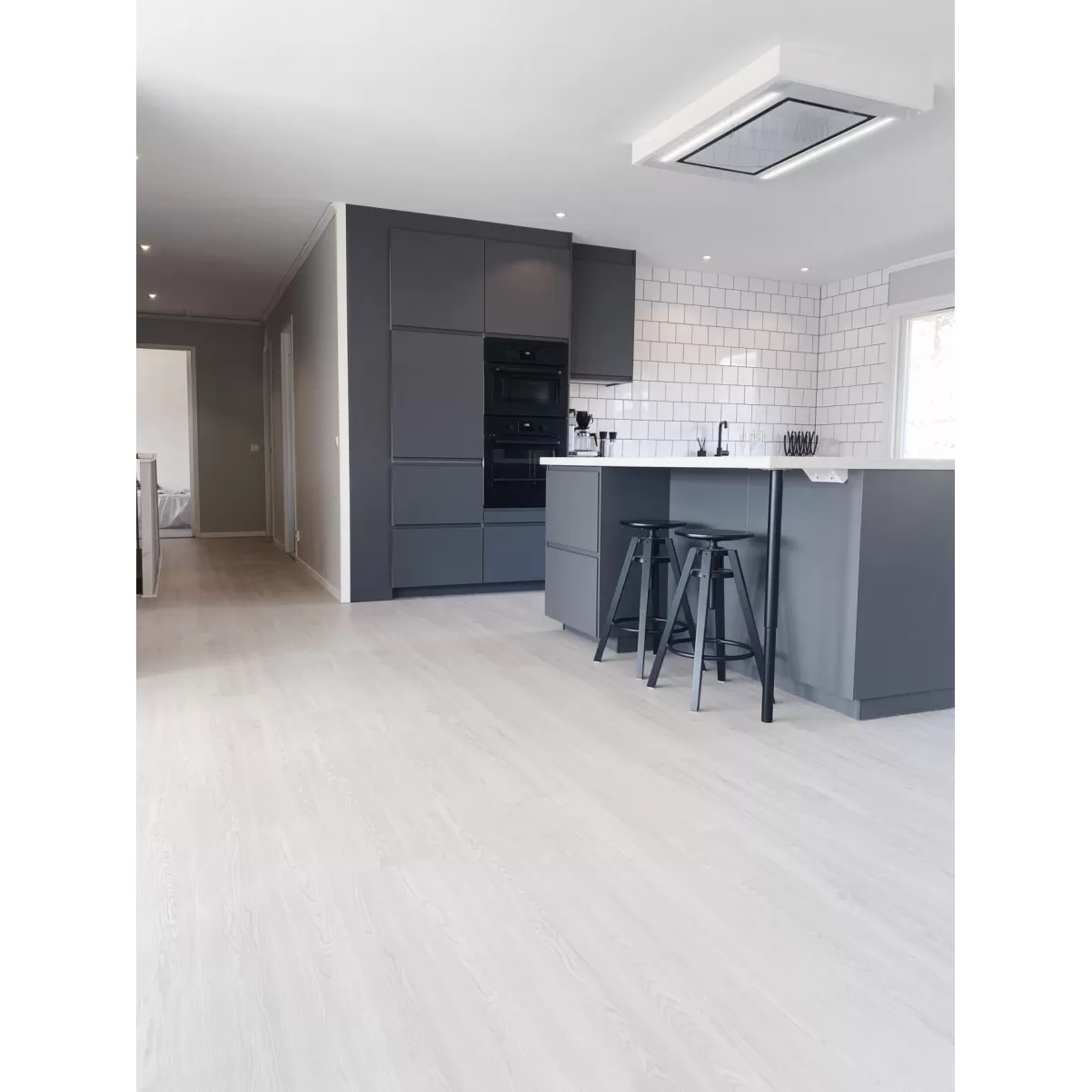 Loftemhætte hvid hærdet glas | BETA β| Premium line