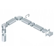 Galvaniseret fladkanalsystem