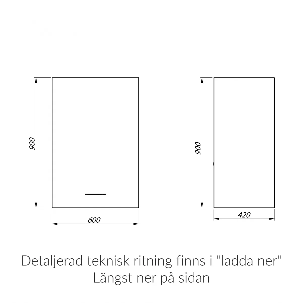 Væghængte emhætte sort 60cm|SEMPRE LYX|Premium line