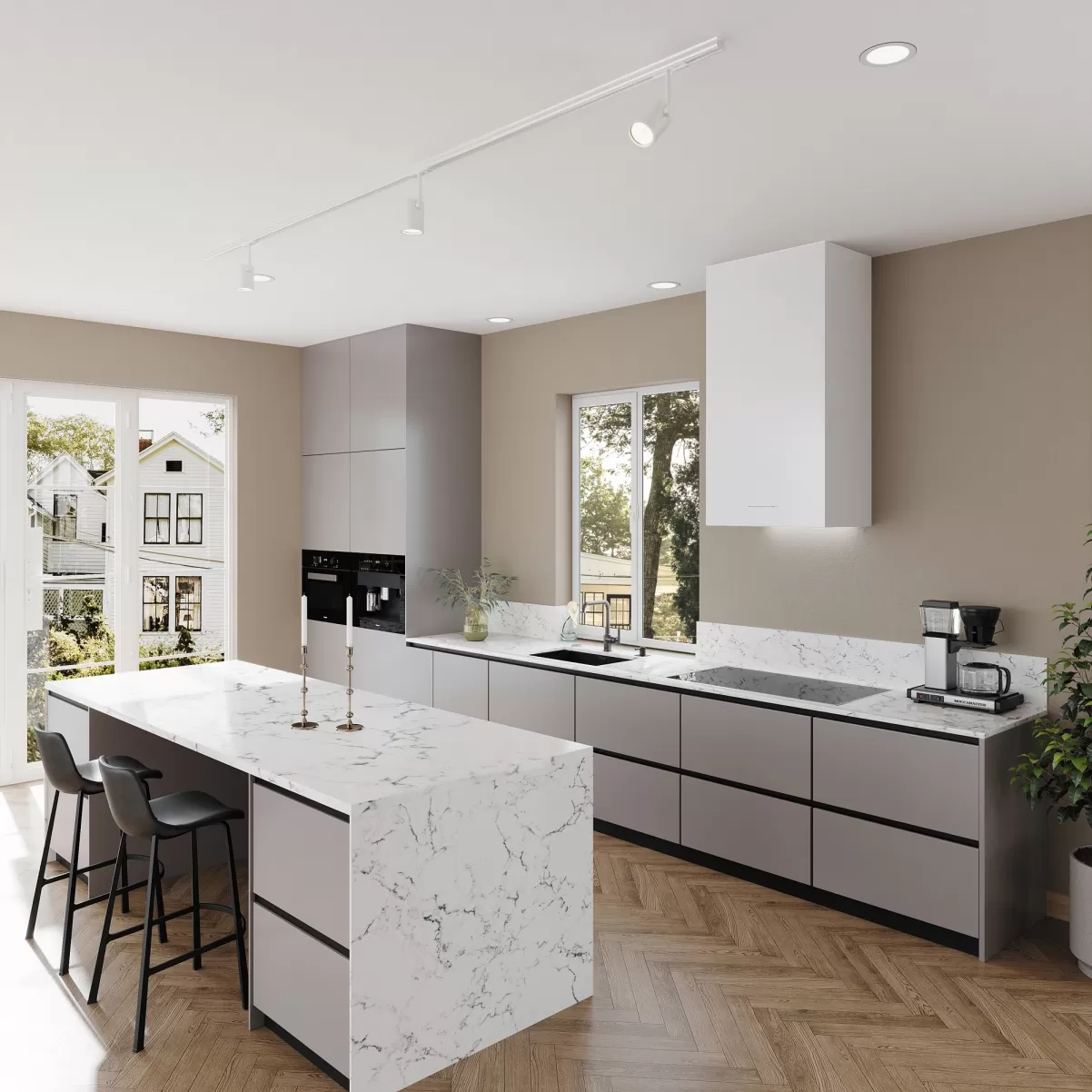 Væghængte emhætte sort 60cm|SEMPRE LYX|Premium line