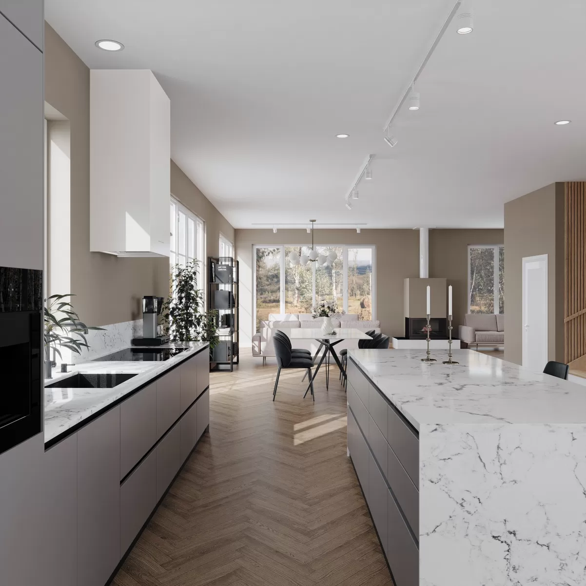 Væghængte emhætte sort 60cm|SEMPRE LYX|Premium line