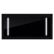 Loftemhætte sort hærdet glas | ALFA α| Premium line