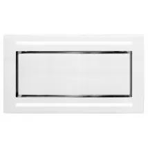 Loftemhætte hvid hærdet glas 100cm/120cm | BETA β| Premium line