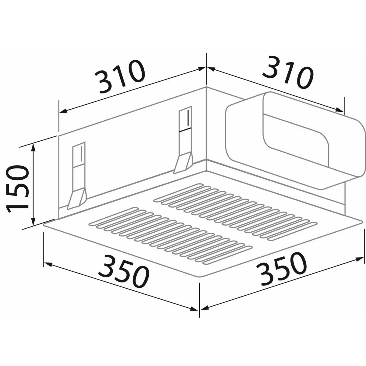 Long life keramiska kolfilter HELSA  i låda till inbyggd