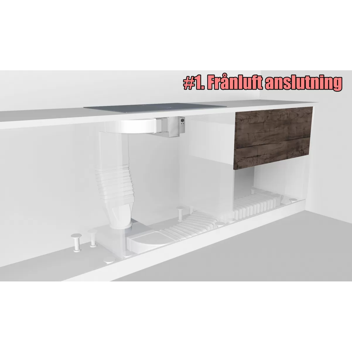 Kogeplade 80cm med indbygget emhætte|OMEGA Ω |Premium line