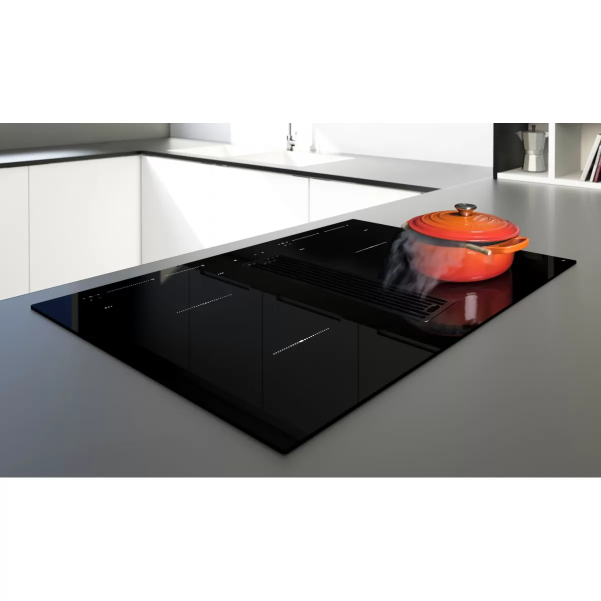 Kogeplade 80cm med indbygget emhætte|OMEGA Ω |Premium line