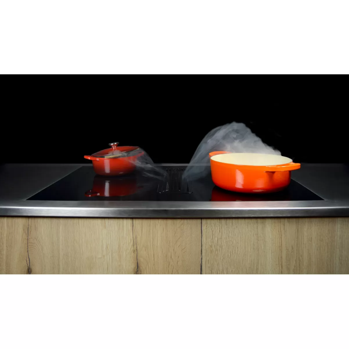 Kogeplade 80cm med indbygget emhætte|OMEGA Ω |Premium line