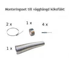 Trumsats/ Monteringsset till vägghängd köksfläkt