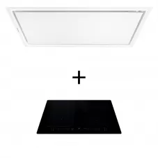 |PREMIUM PAKKE| Premium line loftintegreret køkkenemhætte + Premium induktionskogeplade