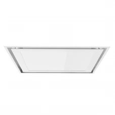 Emhætte integreret i loftet|hvid + hvid hærdet glas|Swedluxury SPIRIT|Led panel| | Design line