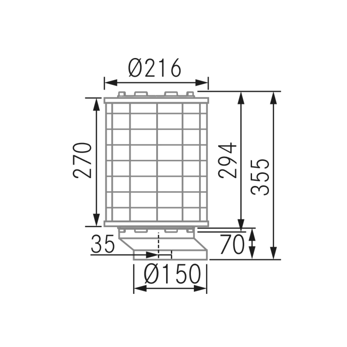 Swedluxury Premium Plasma filter rund Q2